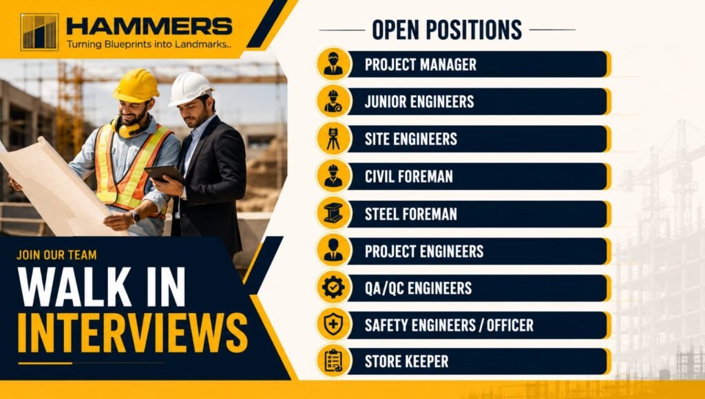 Hammers Group Walk-In Interview 2026