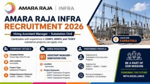 Amara Raja Infra Recruitment 2026
