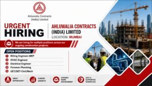 Urgent Hiring at Ahluwalia Contracts India Limited