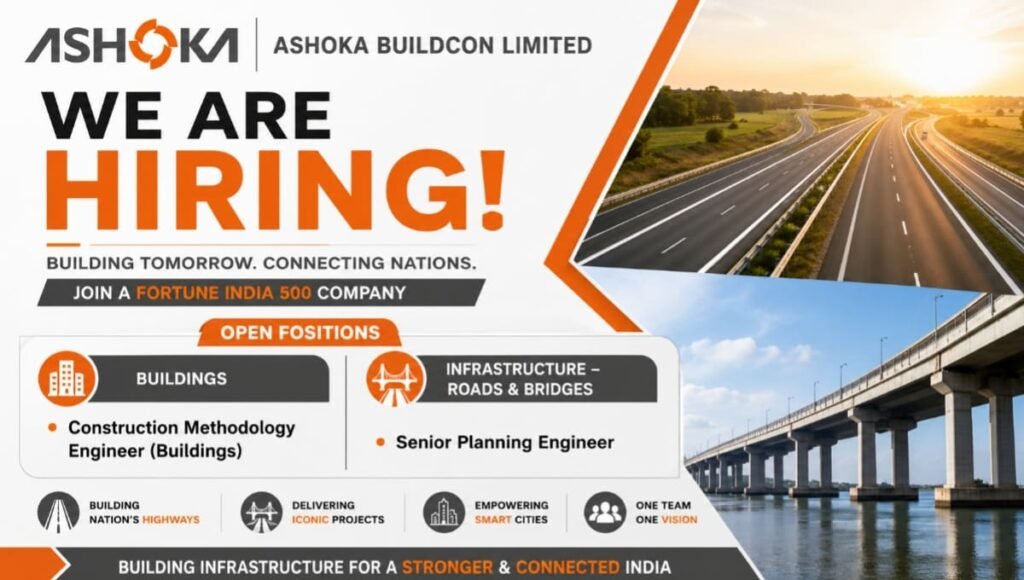Ashoka Buildcon Limited Recruitment 2026