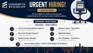 Conservve Buildcon Recruitment 2026
