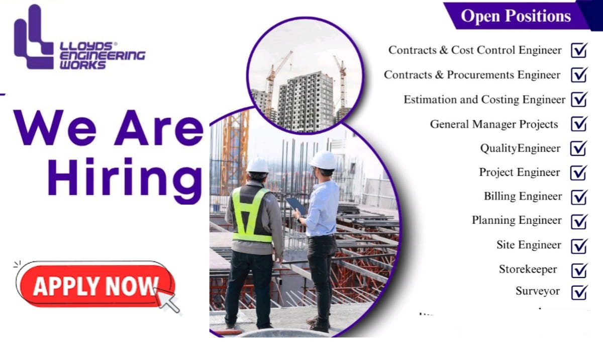 Lloyds Engineering Works Ltd Hiring 2026