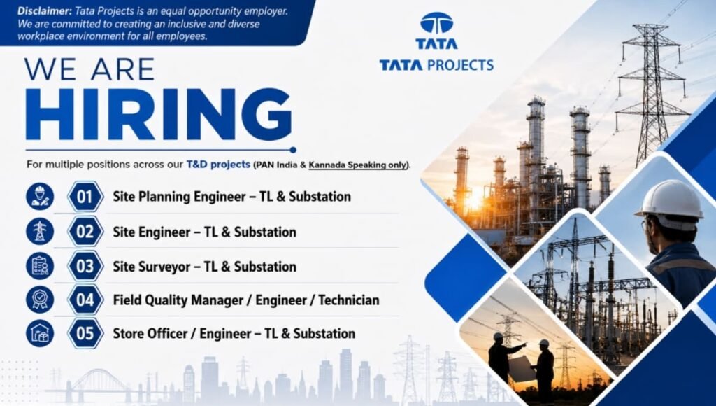 Tata Projects Recruitment 2026