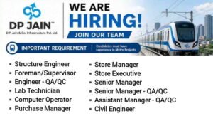 DP Jain & Co Infrastructure Vacancy
