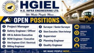 H.G. Infra Engineering Ltd Recruitment