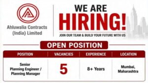 Ahluwalia Contracts Job Vacancy 2026