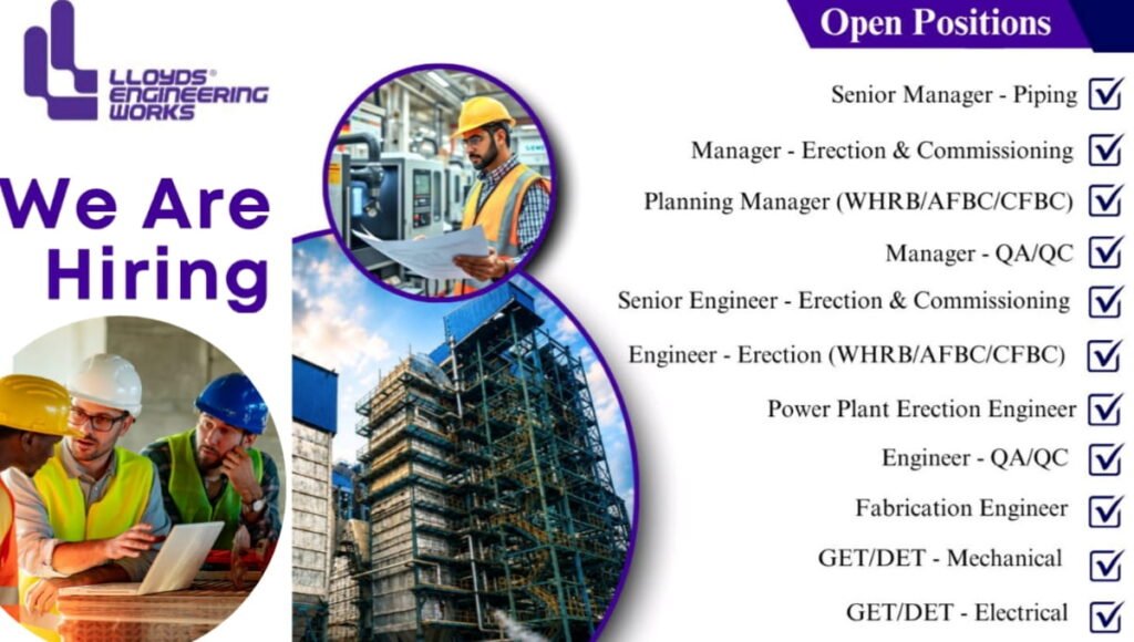 Lloyds Engineering Works Ltd Careers