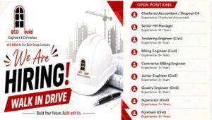 Eco Build Engineers & Contractors Recruitment Drive