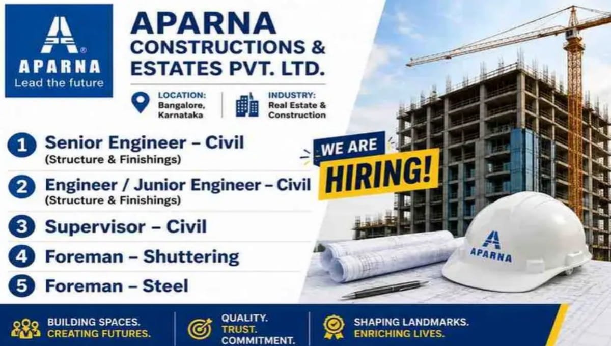 Aparna Constructions Recruitment