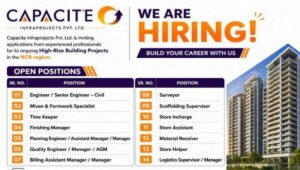 Capacit'e Infraprojects Hiring