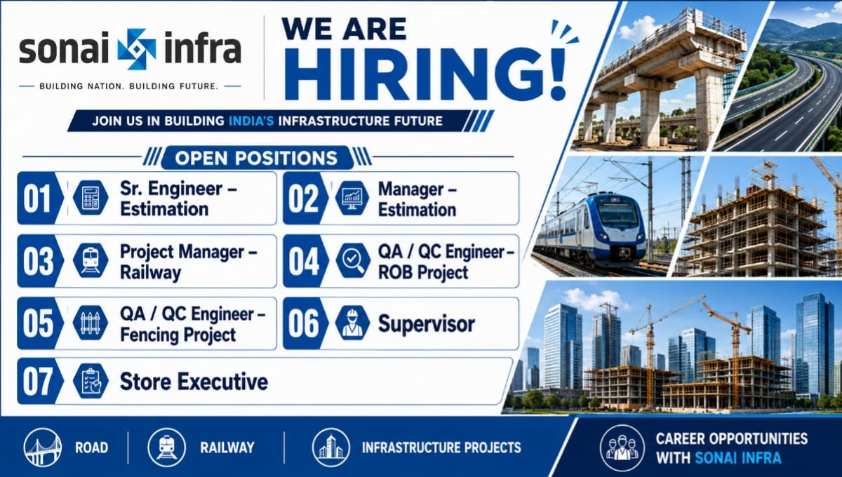 Sonai Infra Recruitment 2026