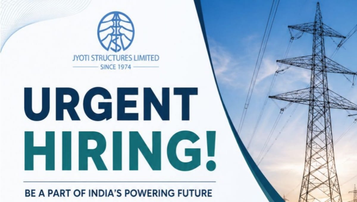 Jyoti Structures Limited Recruitment 2026