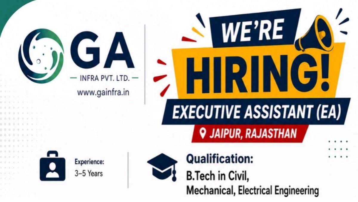 GA Infra Pvt Ltd Vacancy 2026