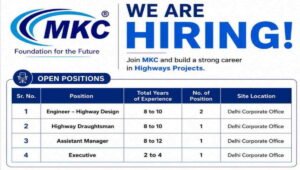 MKC Infrastructure Ltd Hiring 2026