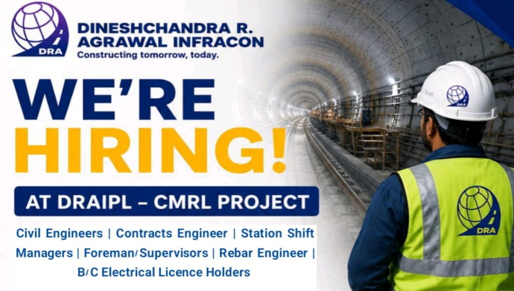 DRA Infracon Pvt Ltd Vacancy