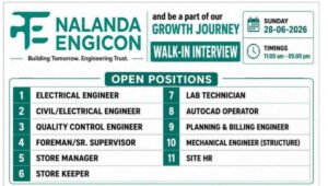 Nalanda Engicon Pvt Ltd Walk-In Drive 2026
