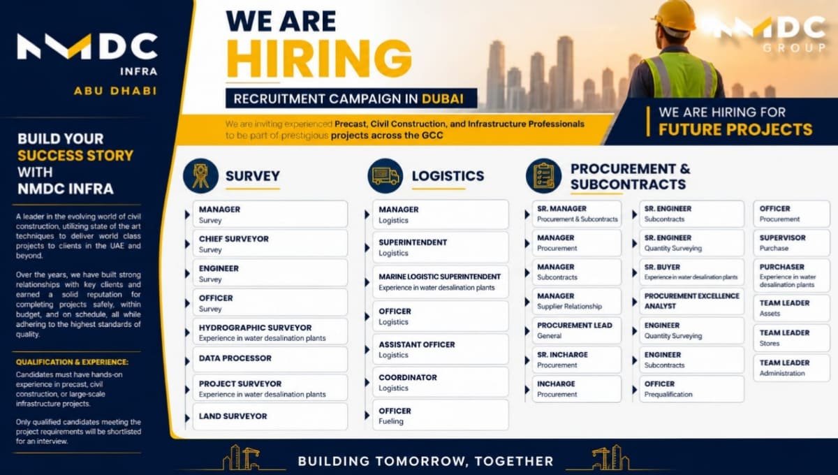 NMDC Group UAE Jobs 2026