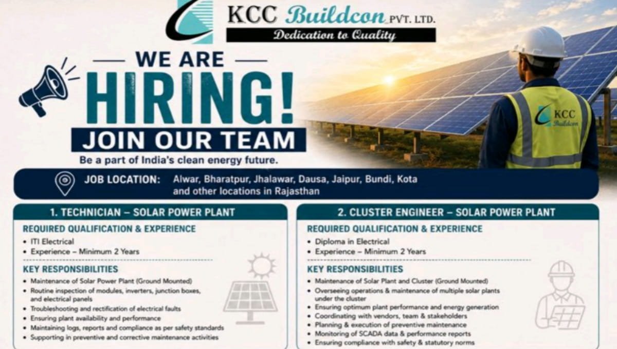 KCC Buildcon Hiring