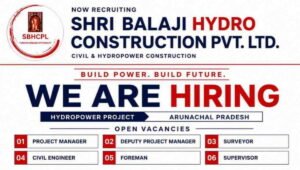 Shri Balaji Hydro Construction Hiring 2026