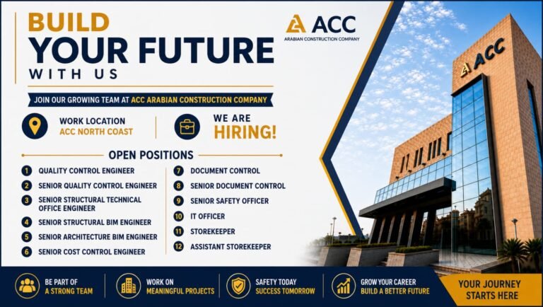 ACC Arabian Construction Company Recruitment 2026