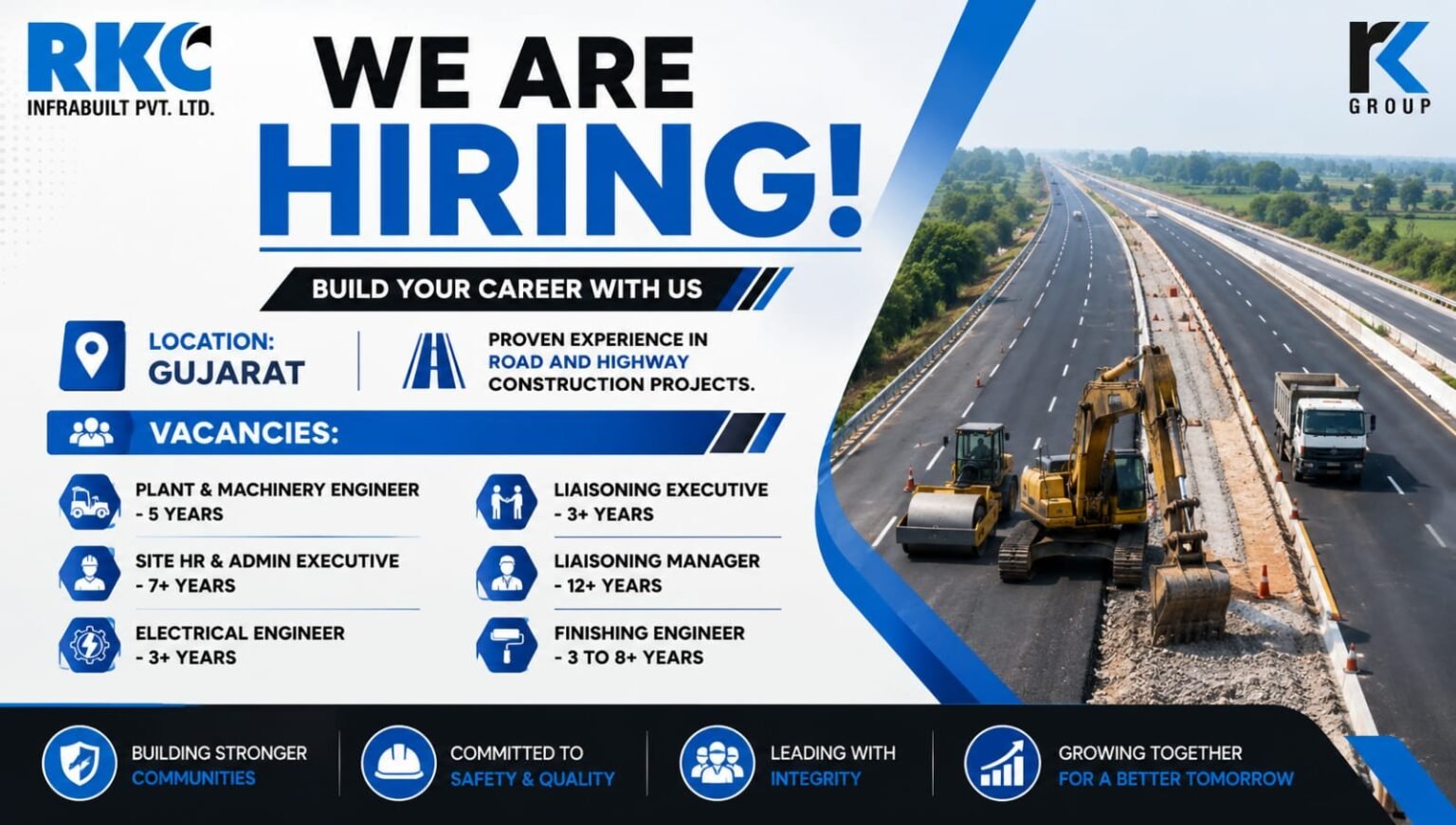 RKC Infrabuilt Pvt. Ltd. New Job