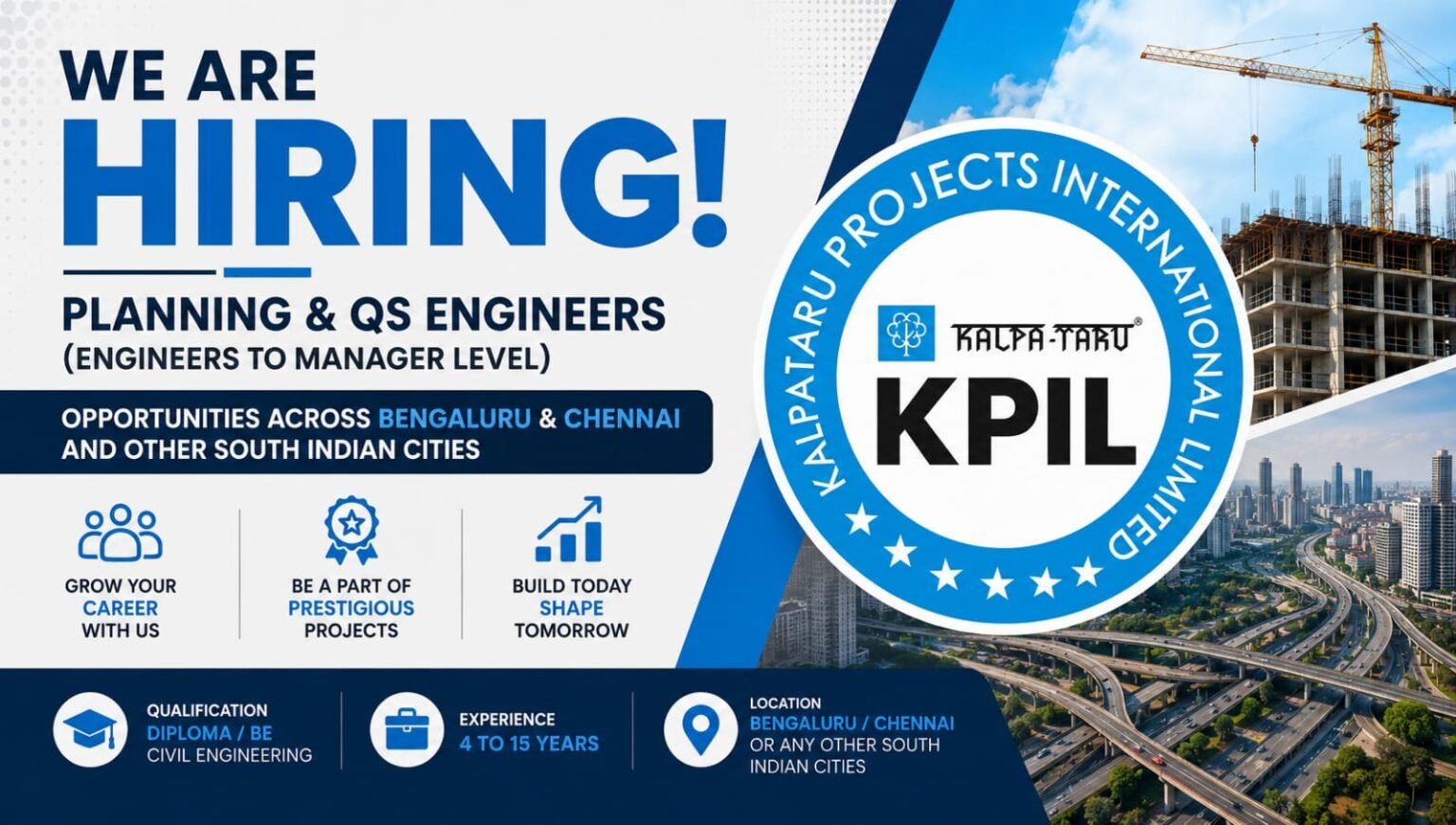Kalpataru Projects Recruitment