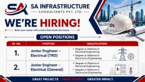 SA Infrastructure Consultants Pvt Ltd Recruitment 2026