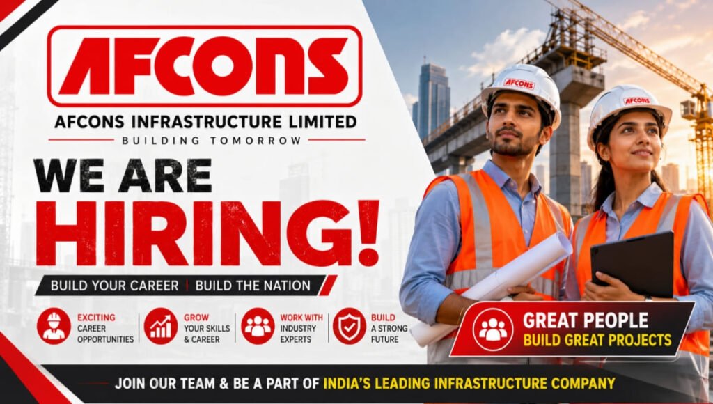 AFCONS Infrastructure Limited Recruitment