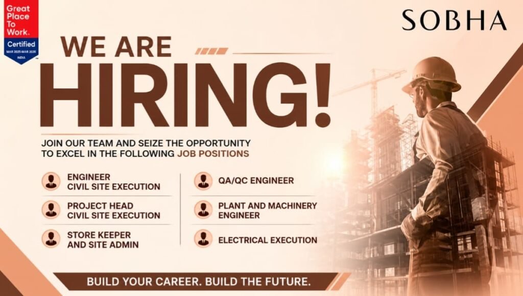 SOBHA Recruitment 2026