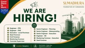 Sumadhura Recruitment 2026