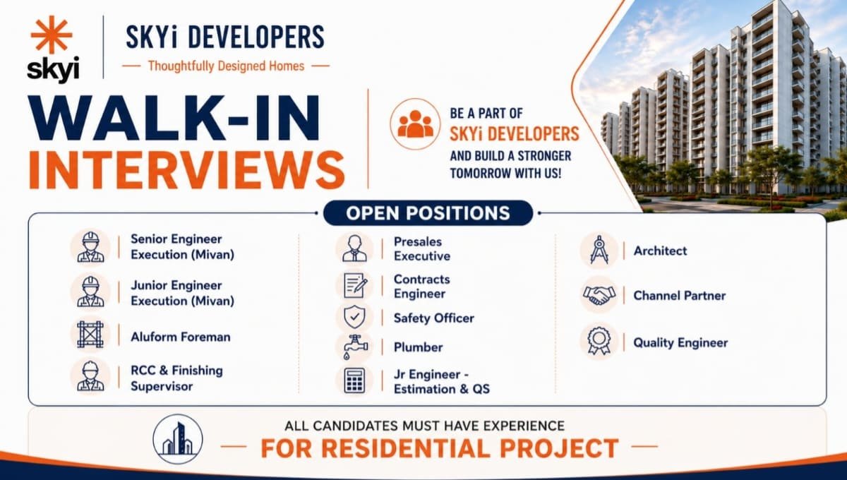SKYi Developers Construction Jobs
