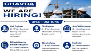 Chavda Infra Ltd Recruitment 2026