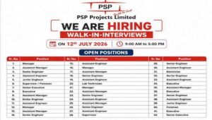 PSP Projects Ltd Recruitment