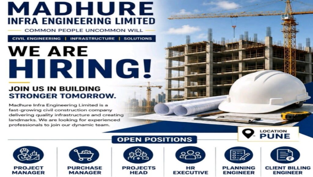 Madhure Infra Engineering Ltd Vacancy 2026