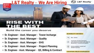 L&T Realty Recruitment 2026
