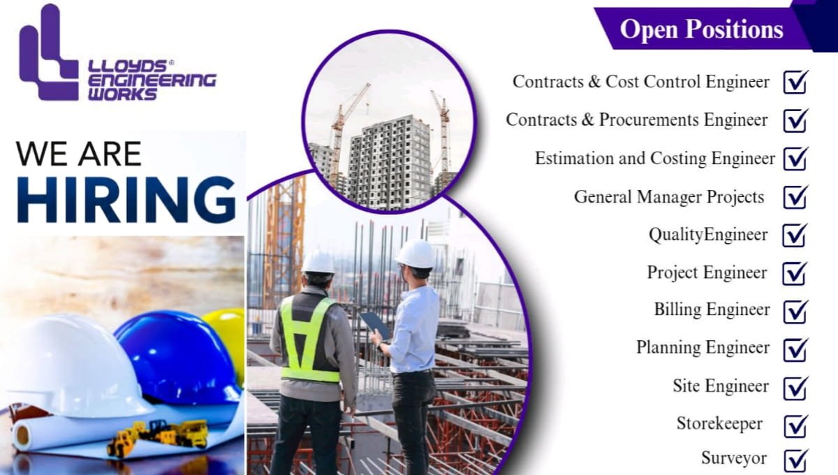 Lloyds Engineering Works Ltd Hiring 2026