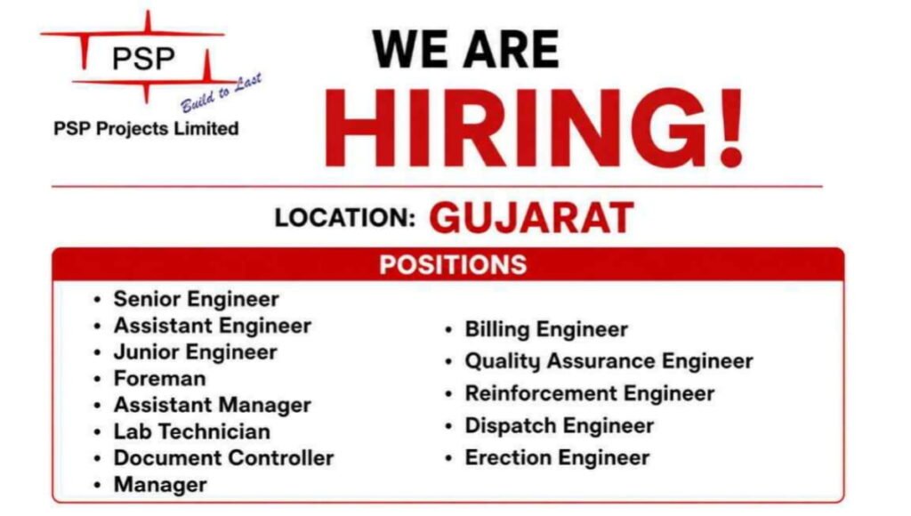 PSP Projects Latest Job Vacancy 2026