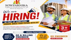 Sowparnika Projects & Infrastructure Hiring 2026
