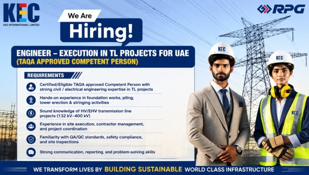KEC International Hiring