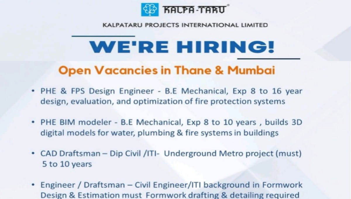 Kalpataru Projects International Limited Recruitment