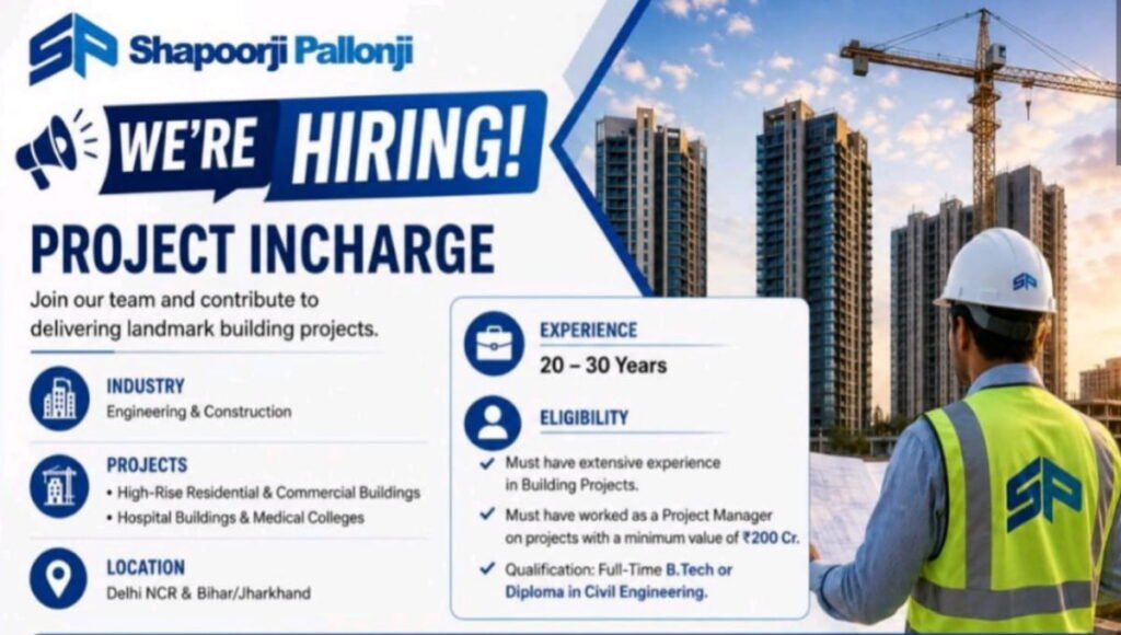 Shapoorji Pallonji We're Hiring