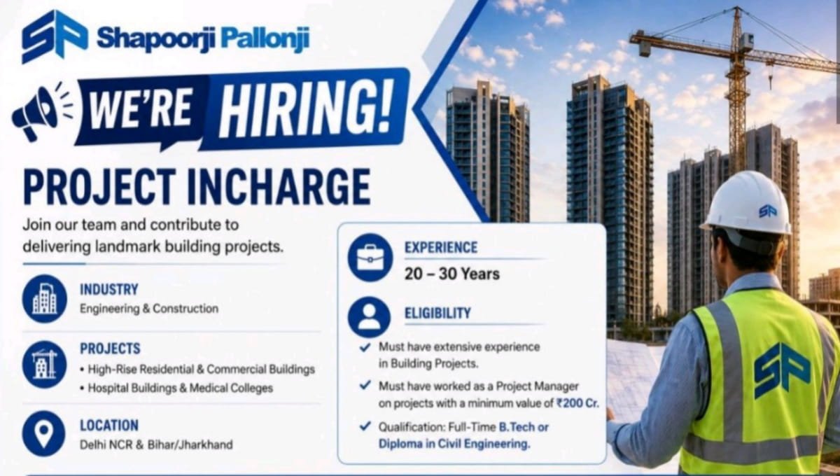 Shapoorji Pallonji We're Hiring