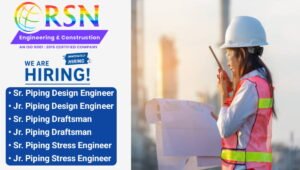 RSN Engineering & Construction Hiring Engineers