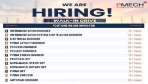 PMech Consultant Pvt Ltd Walk-In Drive July 2026