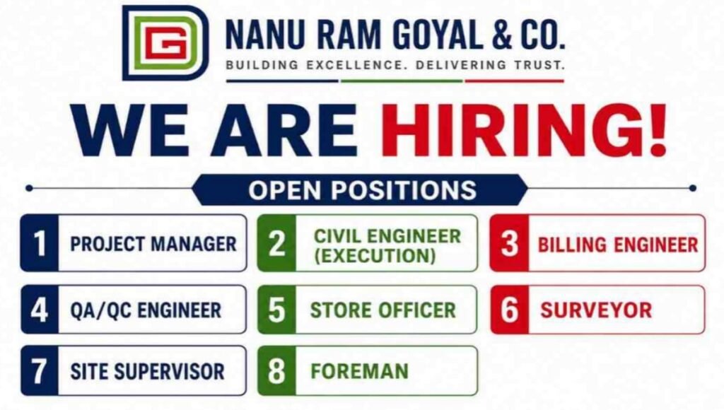 Nanu Ram Goyal & Co Recruitment 2026