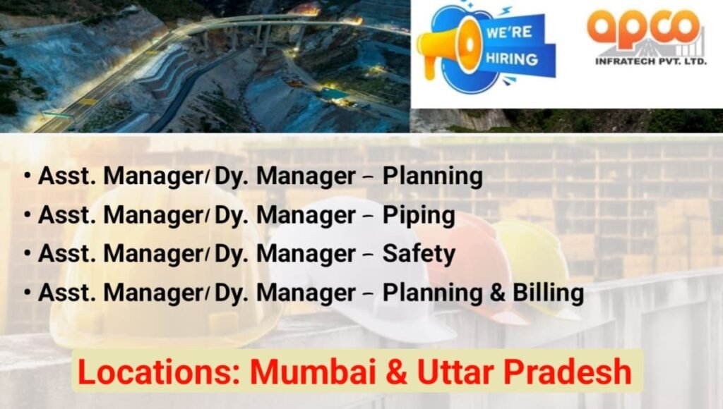 APCO Infratech Pvt Ltd Job Opening 2026