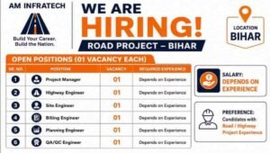 AM Infratech Job Vacancy 2026