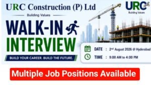 URC Construction Walk-In Interview August 2026