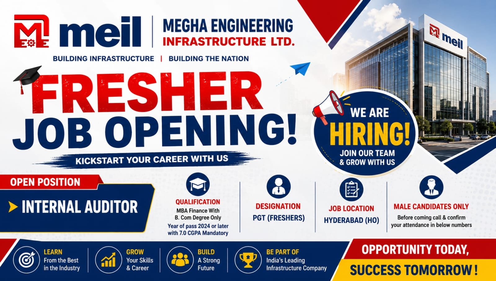 MEIL Internal Auditor Recruitment 2026