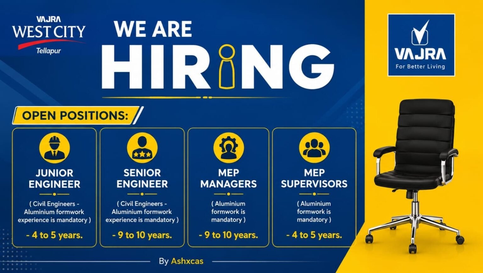 Vajra Infrastructure Job Openings 2026